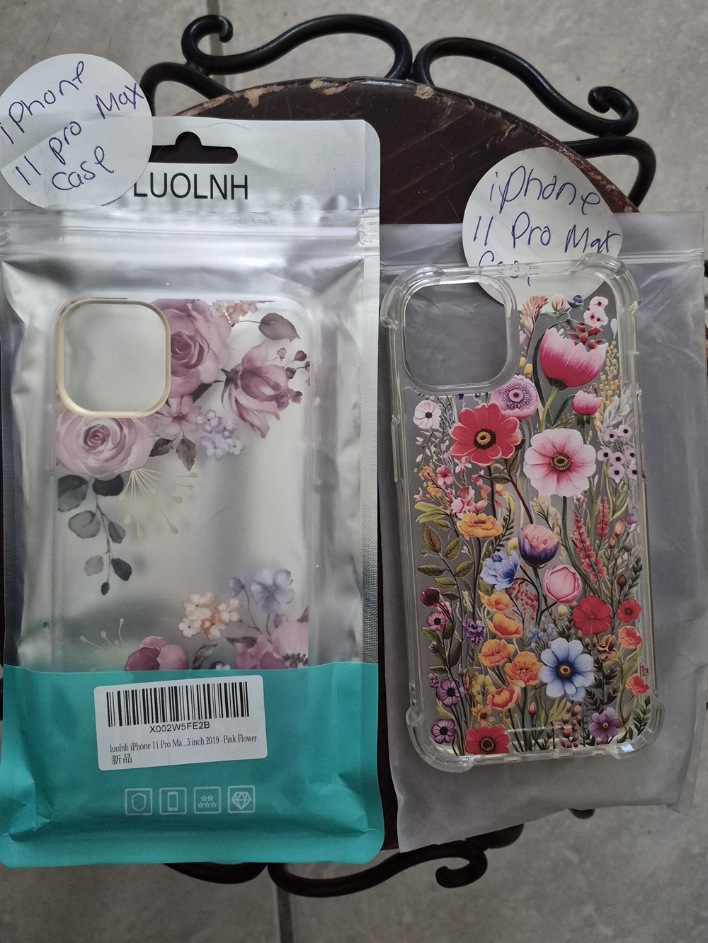 2 New Floral iPhone 11 Pro Max Clear Protective Case